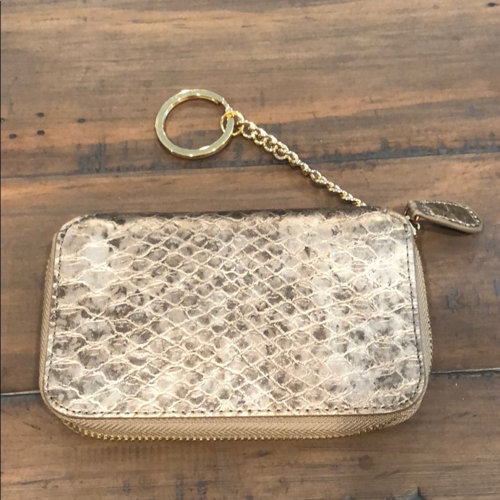 Chico’s small snakeskin wallet